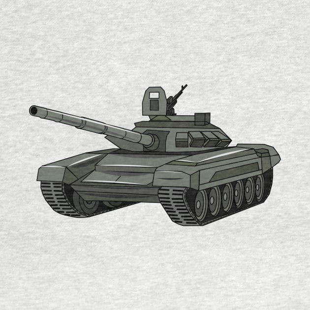 Tank cartoon illustration by Miss Cartoon